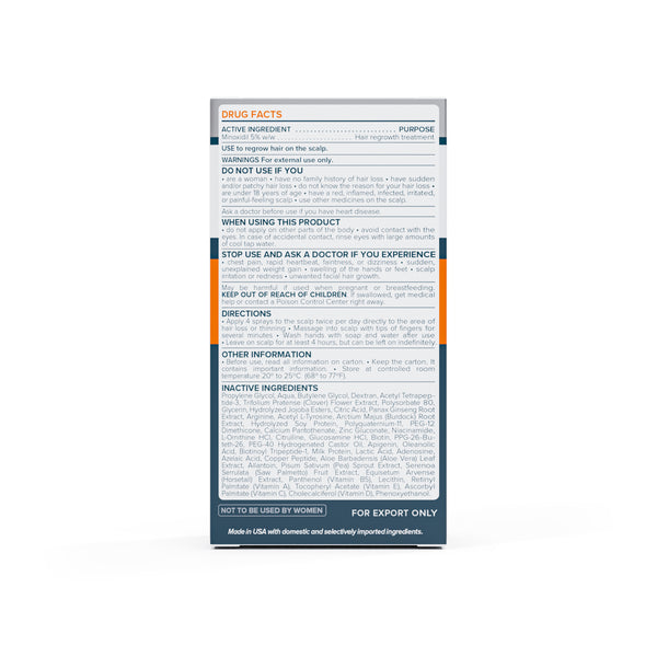 FOLIGAIN Pokročilý rast vlasov pre mužov Minoxidil 5 % + Trioxidil 5 %