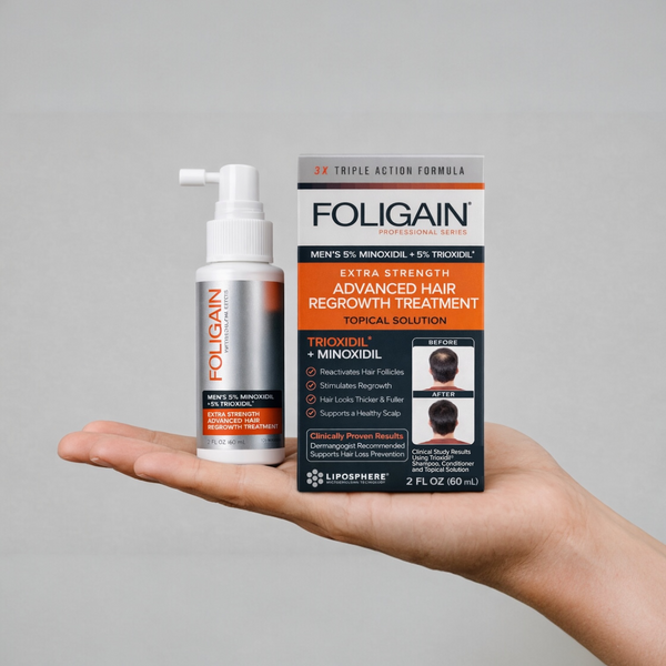 FOLIGAIN Pokročilý rast vlasov pre mužov Minoxidil 5 % + Trioxidil 5 %
