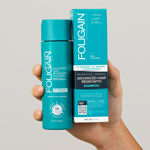 FOLIGAIN Advanced Hair Regrowth Hair Shampoo Minoxidil 2% - FOLIGAIN EUROPE